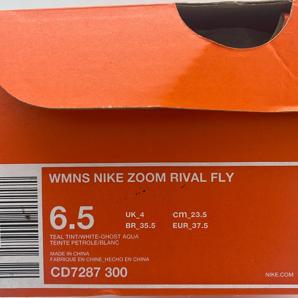 Nike WMNS NIKE ZOOM RIVAL FLY Sneakers 
TEAL TINT/WHITE-GHOST AQUA
CD7287 300 - Picture 12 of 16